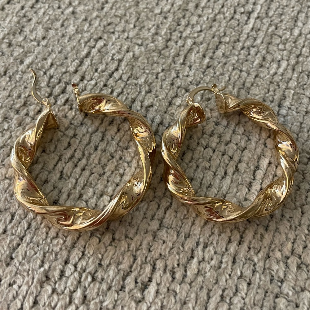 Gold Hoop Earrings
